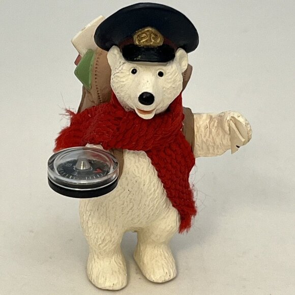 3 Vintage Hallmark Bear Themed Ornaments Trinket Box Polar Bear Mom And Dad - Picture 13 of 16